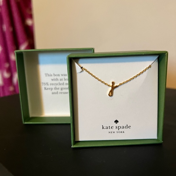Kate Spade NWT Initial ‘j’ Necklace - Picture 1 of 4